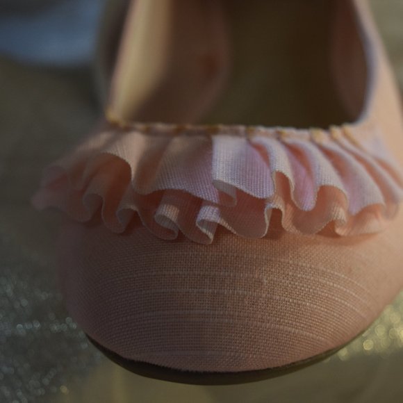 Time & Tru Pale Pink Ballerina Flat Slippers, Size 8.5 - Picture 5 of 9